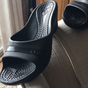Crocs slip on wedges